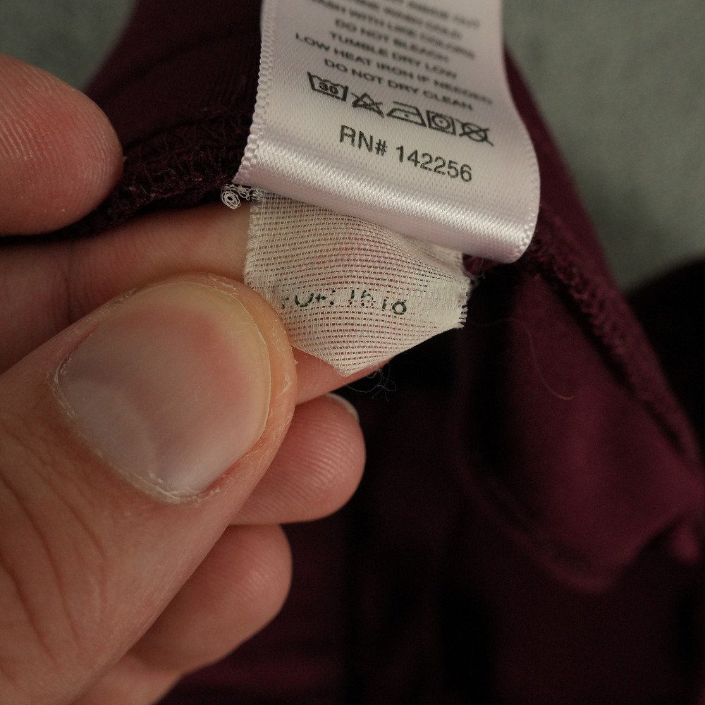 FIGS Kade Straight-Leg Scrub Pant Womens Large Tall Burgundy Medical T21004T - Picture 10 of 11